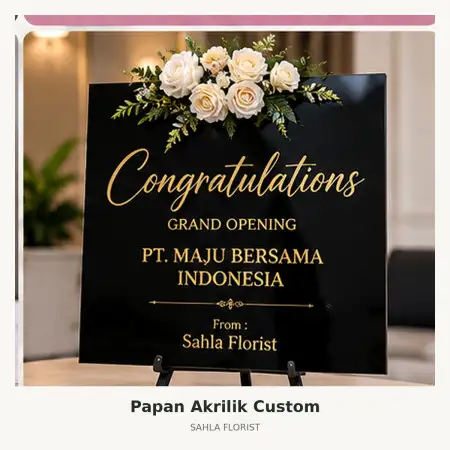 Papan Bunga Akrilik Sekadau